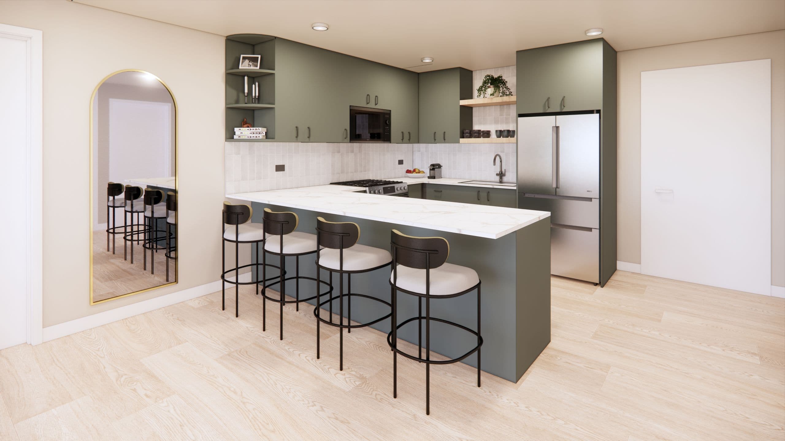 Modern apartment interior at The Cove